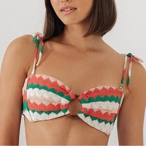 Colorful Patterned Bikini Top